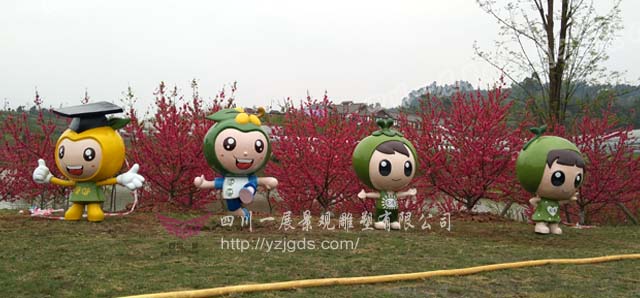 四川自貢健康田園農業卡通雕塑順利完成